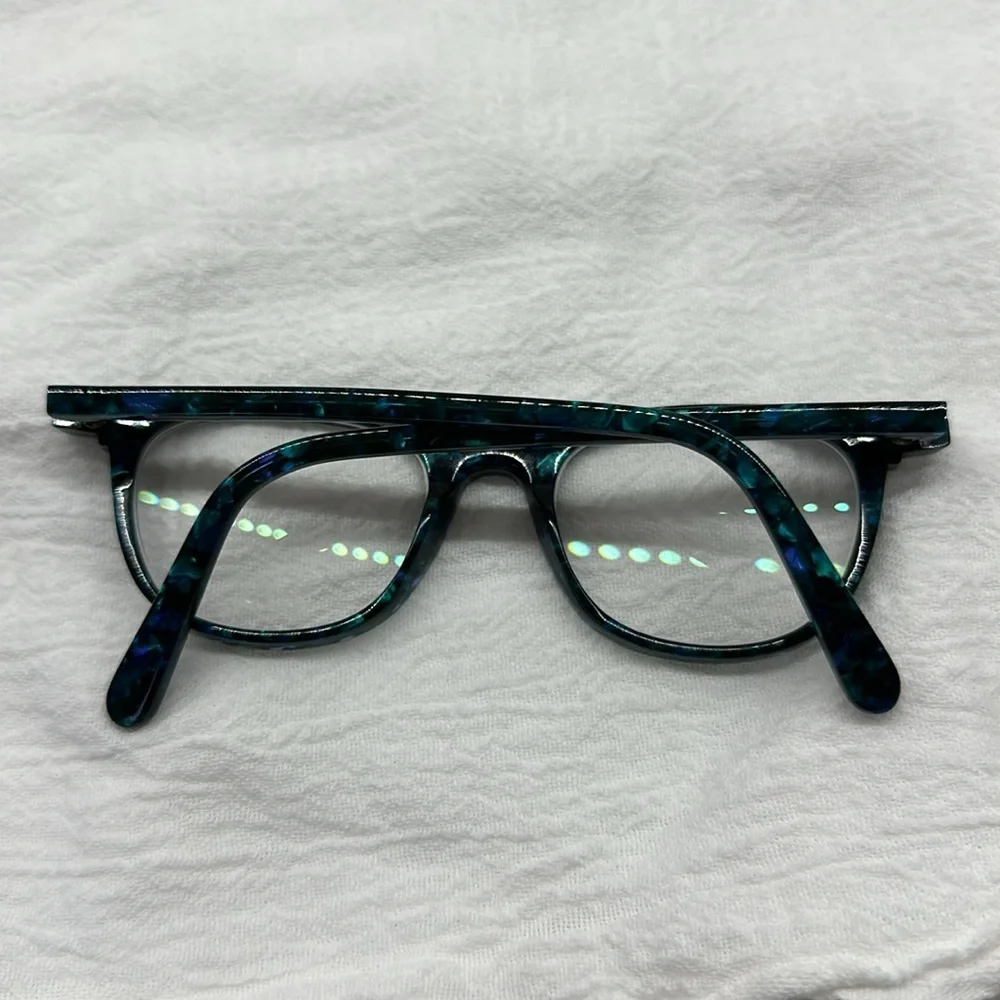 NWOT Matttew Parodia Eyeglass Frame in Blue Marble